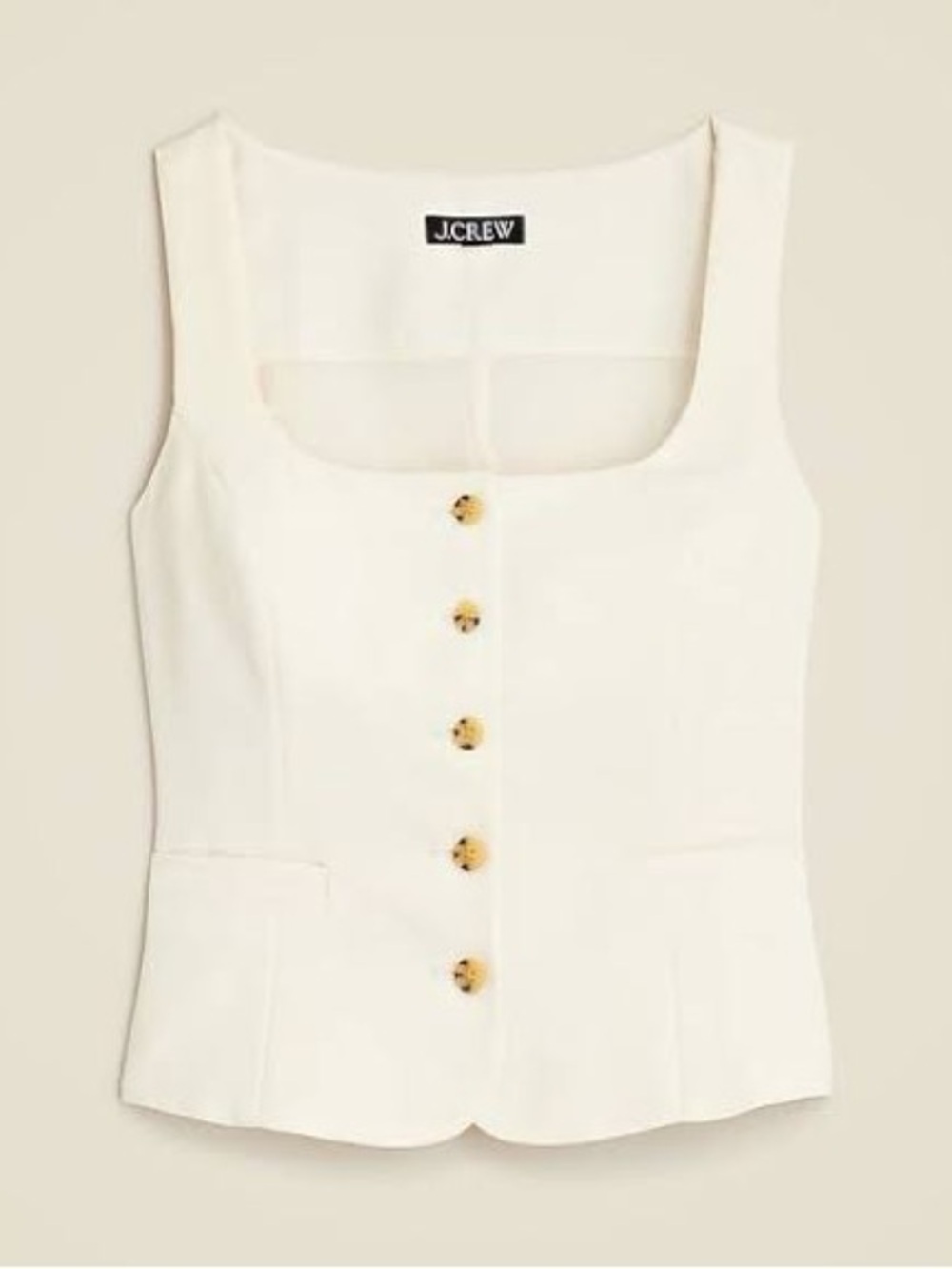 J. CREW Scoopneck vest in drapey crepe